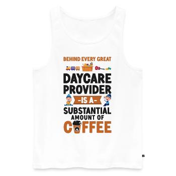 Childcare Daycare Provider Teacher - Männer Premium Bio Tank Top - Weiß - Vorne - Michal (187cm)