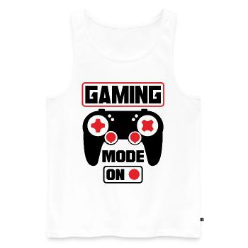 Gaming Mode On Video Game Player Gaming Games Nerd - Männer Premium Bio Tank Top - Weiß - Vorne - Michal (187cm)