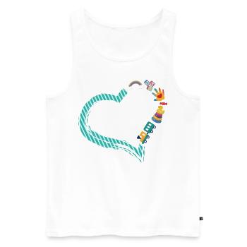 Childcare Daycare Provider Teacher - Men's Premium Organic Tank Top - white - Front - Michal (187cm)