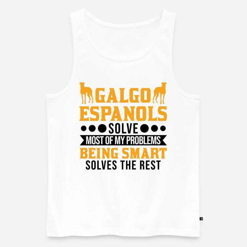 Galgo Espanol Geschenk Spanischer Windhund - Männer Premium Bio Tank Top - Weiß