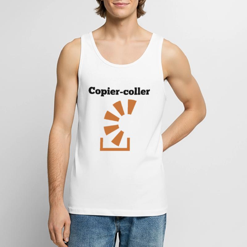 Copier Coller Programmer Software Developer Nerd G Männer Premium Bio Tank Top