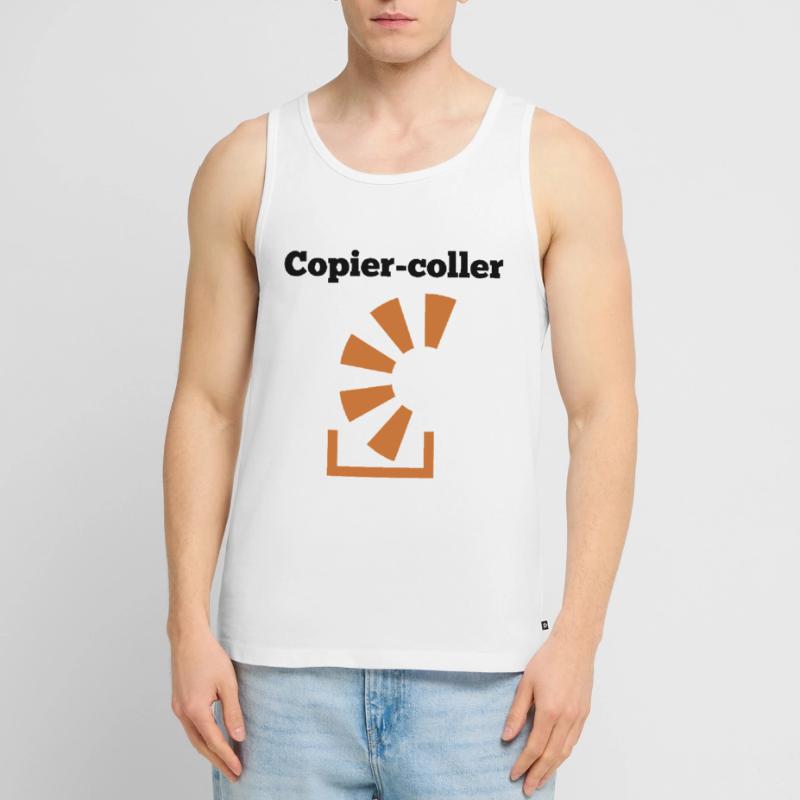 Copier Coller Programmer Software Developer Nerd G Männer Premium Bio Tank Top