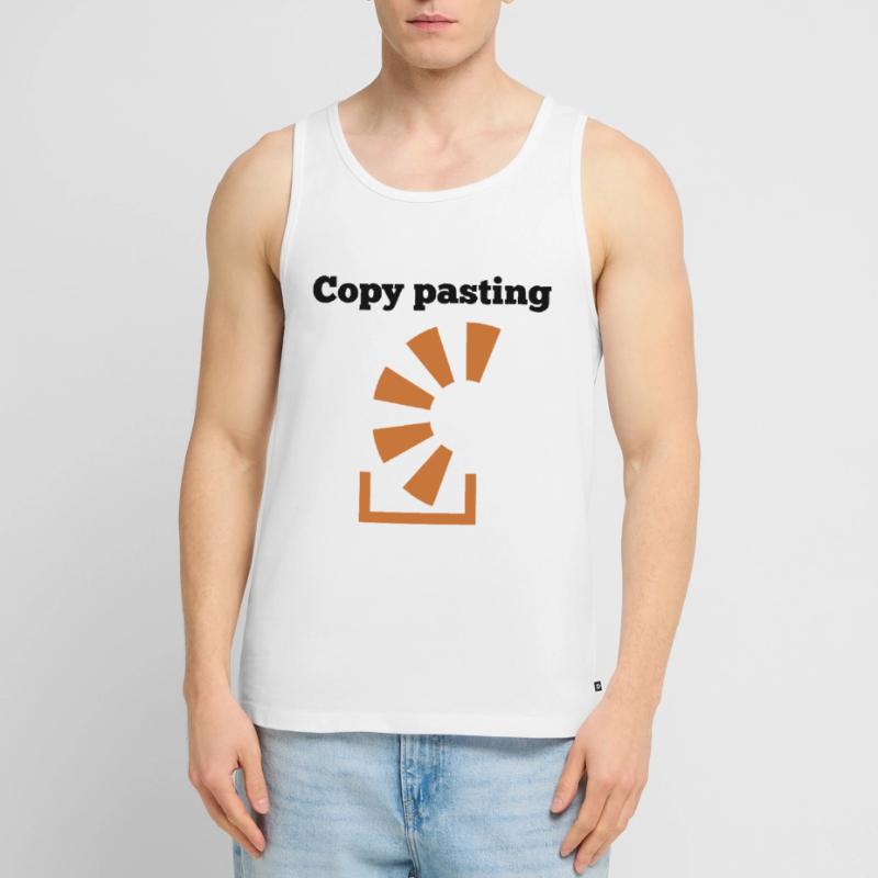 Copy Pasting Programming Coder Software Developer Männer Premium Bio Tank Top