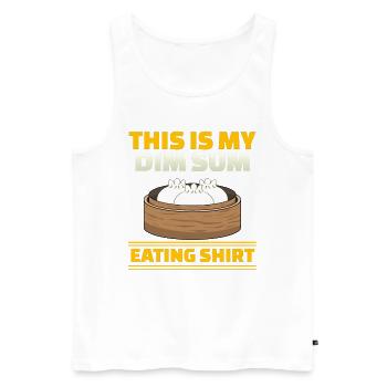Asiatisches Chinesisches Essen Dim Sum I Geschenk - Männer Premium Bio Tank Top - Weiß - Vorne - Michal (187cm)