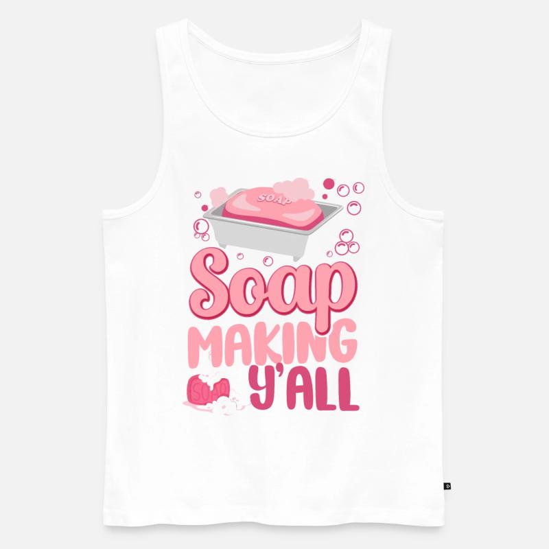 Soap Making Crafting Soap Making - Männer Premium Bio Tank Top - Weiß