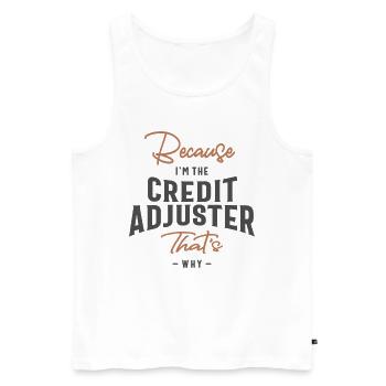 Credit Adjuster Job Occupation - Men's Premium Organic Tank Top - white - Front - Michal (187cm)