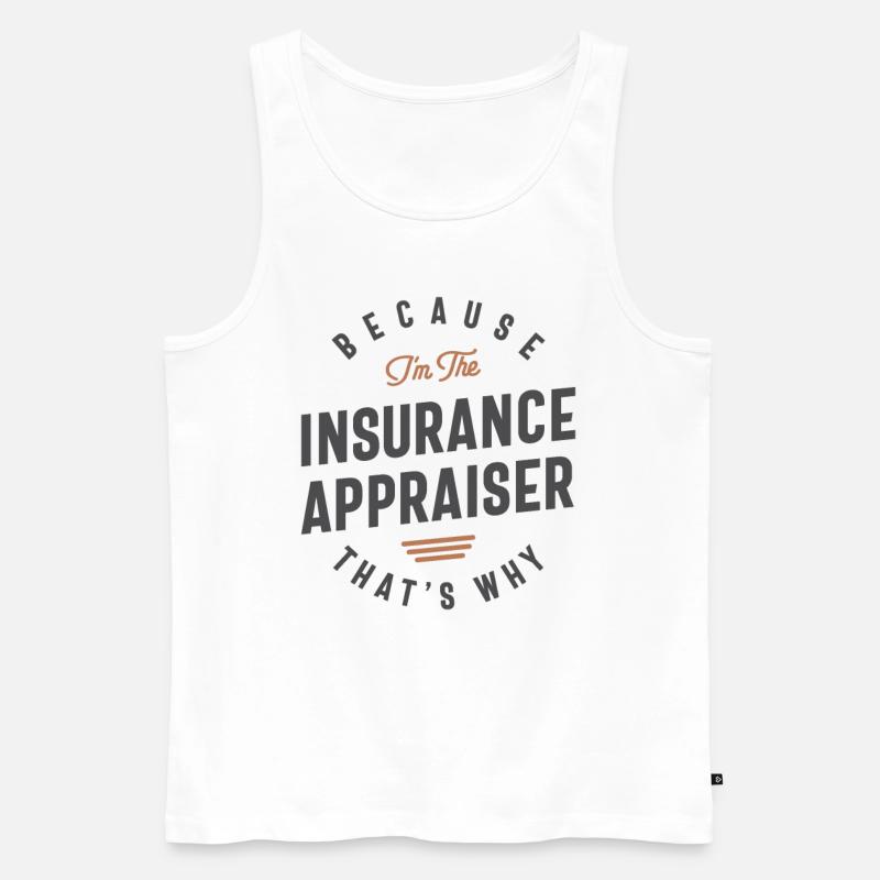 Versicherungsgutachter Berufstätigkeit - Männer Premium Bio Tank Top - Weiß