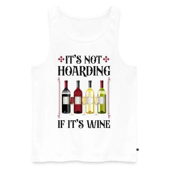 Sommelier Wine Drinking Tasting - Männer Premium Bio Tank Top - Weiß - Vorne - Michal (187cm)