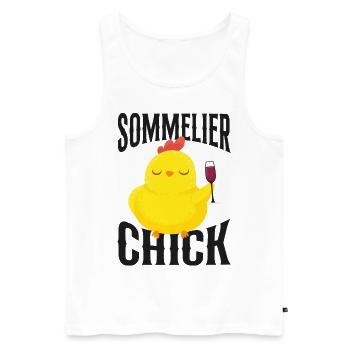 Sommelier Wine Drinking Tasting - Männer Premium Bio Tank Top - Weiß - Vorne - AI Model Male 178 light (178cm)