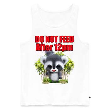 Füttern Sie den Gremlin nicht - Männer Premium Bio Tank Top - Weiß - Vorne - AI Model Male 178 light (178cm)