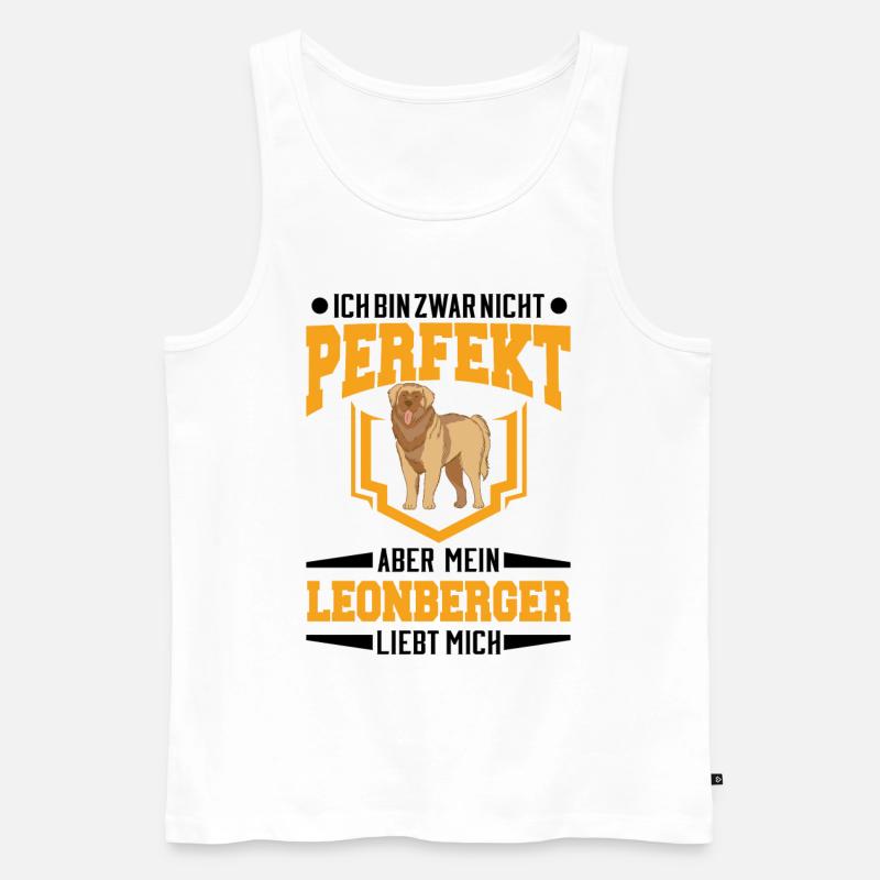 Leonberger Geschenk - Männer Premium Bio Tank Top - Weiß