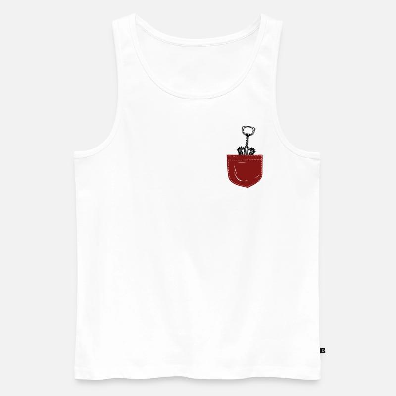 Sommelier Wine Drinking Tasting - Männer Premium Bio Tank Top - Weiß