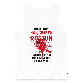 Das ist mein Halloween Kostüm - Lustiger Spruch - Männer Premium Bio Tank Top - Weiß - Vorne - Michal (187cm)