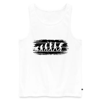 Photographer Evolution Photography Evolution Photo - Men's Premium Organic Tank Top - white - Front - AI Model Male 178 light (178cm)