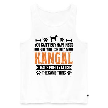 Kangal Glücklich Chien de berger anatolien - Débardeur bio Premium Homme - blanc - Devant - Michal (187cm)