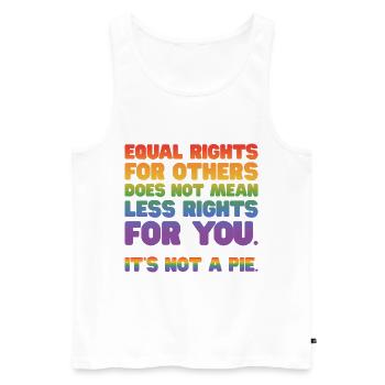 Equal Rights For Others Does Not Mean Less Rights - Männer Premium Bio Tank Top - Weiß - Vorne - Michal (187cm)