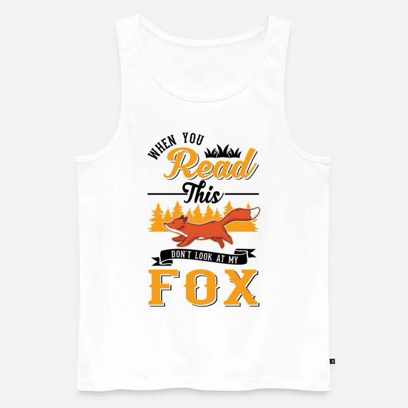 Fuchs Geschenk Rotfuchs - Männer Premium Bio Tank Top - Weiß