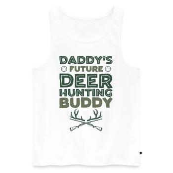 Buck Deer Hunting Hunter Kid - Men's Premium Organic Tank Top - white - Front - AI Model Male 178 light (178cm)