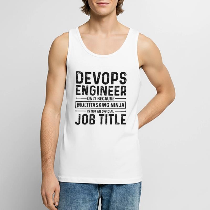 Sys-Admin Developer Devops Engineer Men's Premium Organic Tank Top