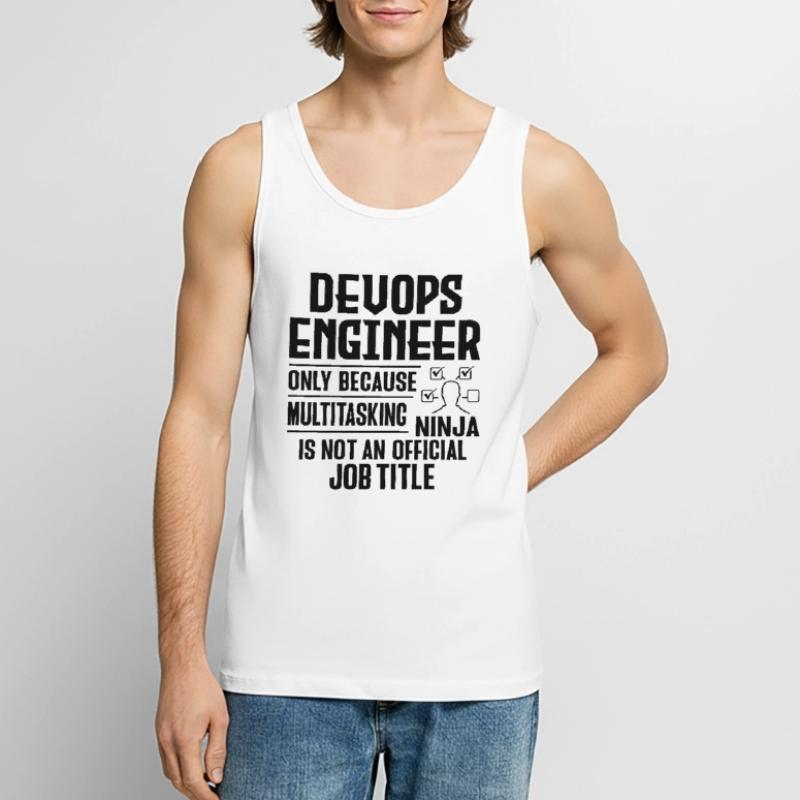 Sys-Admin Developer Devops Engineer Men's Premium Organic Tank Top