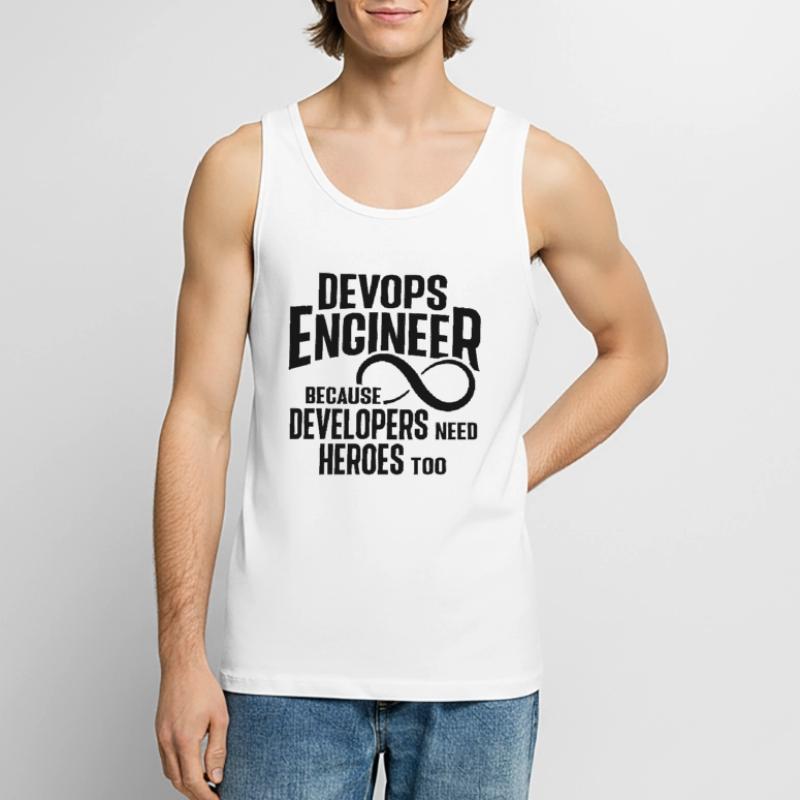 Sys-Admin Developer Devops Engineer Men's Premium Organic Tank Top