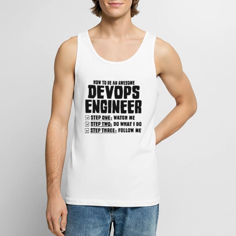 Devops Sys-Admin Developer Men's Premium Organic Tank Top