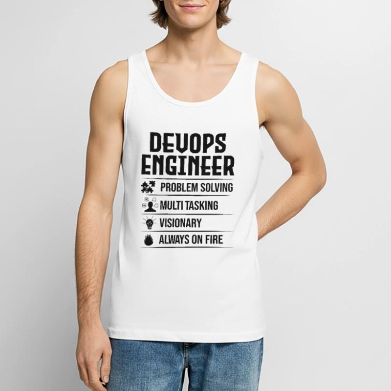 Devops Sys-Admin Developer Men's Premium Organic Tank Top
