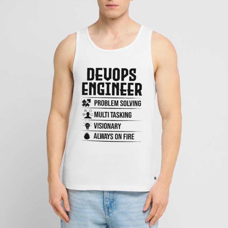 Devops Sys-Admin Developer Men's Premium Organic Tank Top