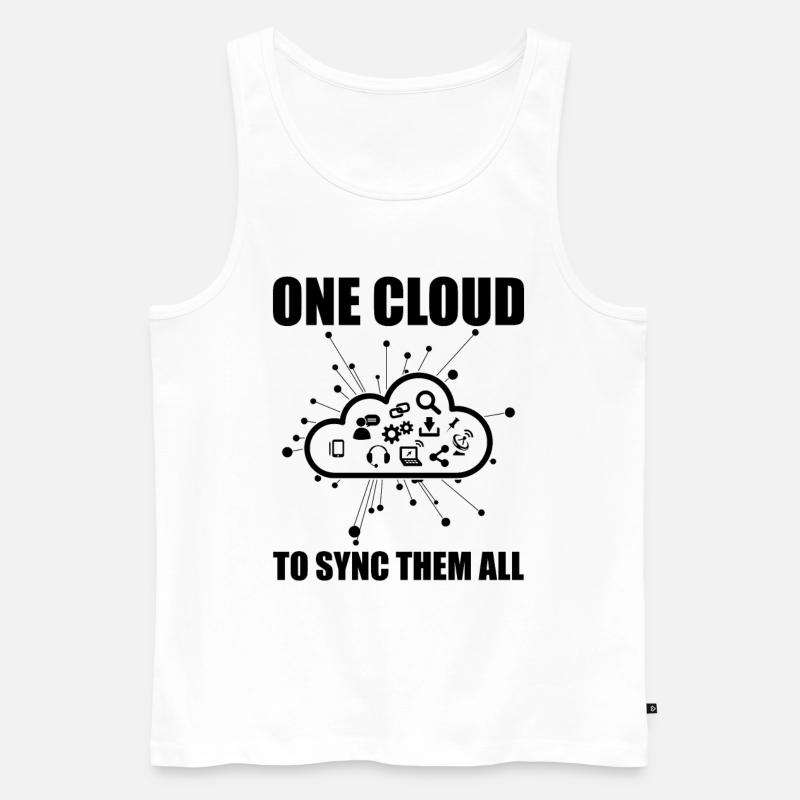 Cloud Administrator Cloud Devops - Men's Premium Organic Tank Top - white