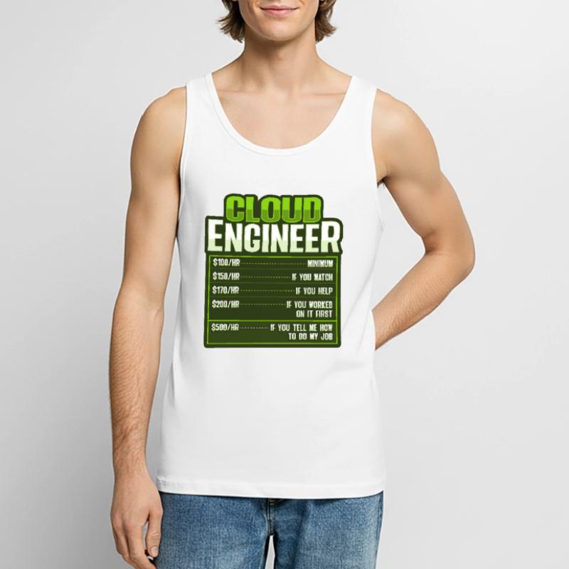 Cloud Administrator Cloud Devops Men's Premium Organic Tank Top