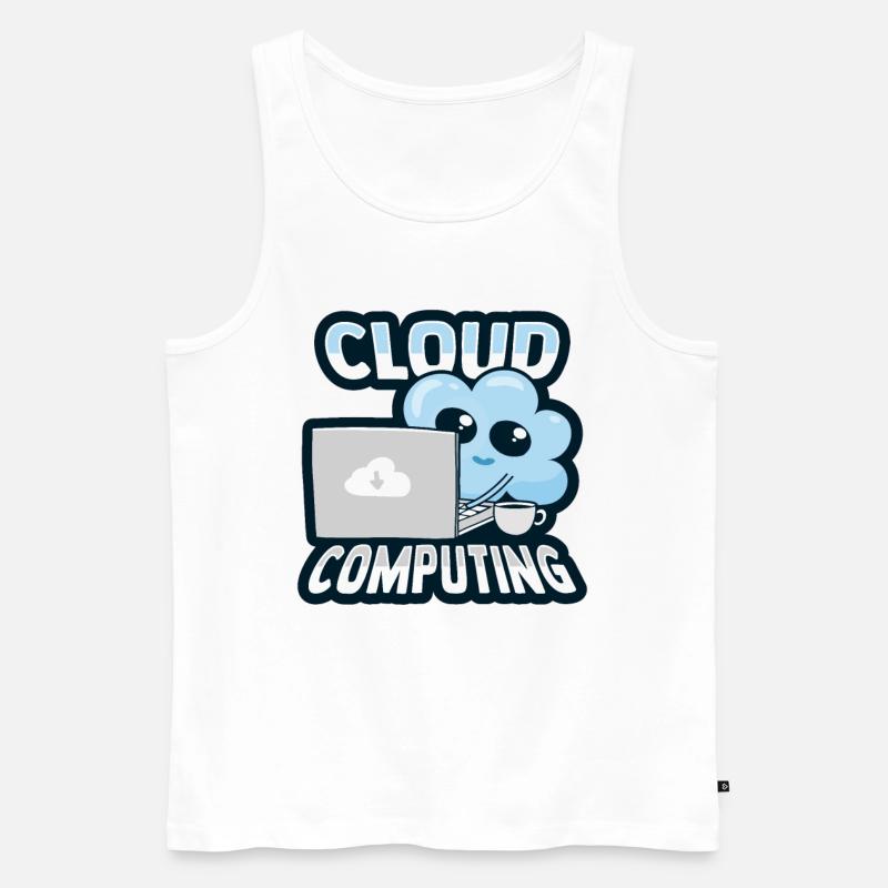 Cloud Administrator Cloud Devops - Men's Premium Organic Tank Top - white