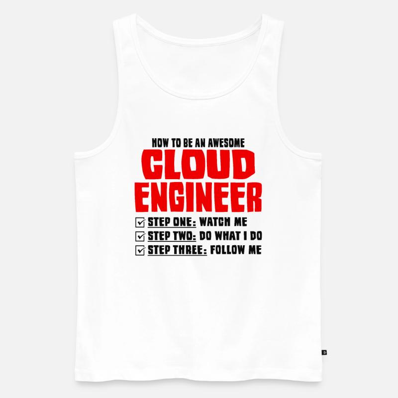 Cloud-Administrator Cloud-Devops - Männer Premium Bio Tank Top - Weiß