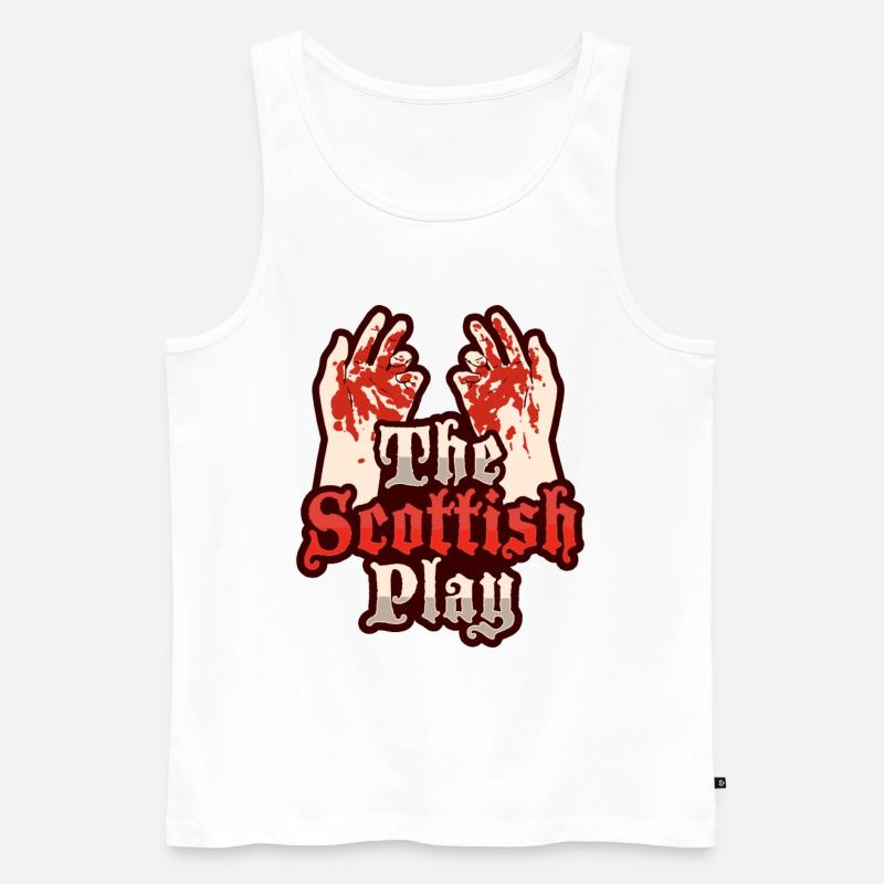 Macbeth Das schottische Stück Design - Männer Premium Bio Tank Top - Weiß