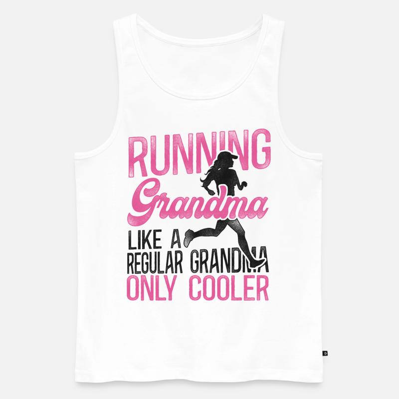 Running Runner Half Marathon - Männer Premium Bio Tank Top - Weiß
