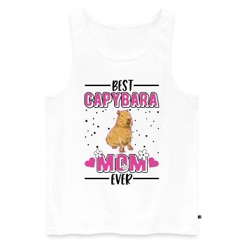 Meilleure maman Capybara Ever Wasserschwein - Débardeur bio Premium Homme - blanc - Devant - Michal (187cm)