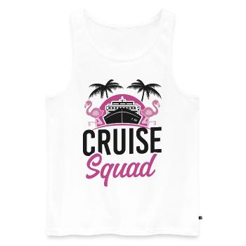 Bateau de croisière Vacances Filles Amies - Débardeur bio Premium Homme - blanc - Devant - Michal (187cm)