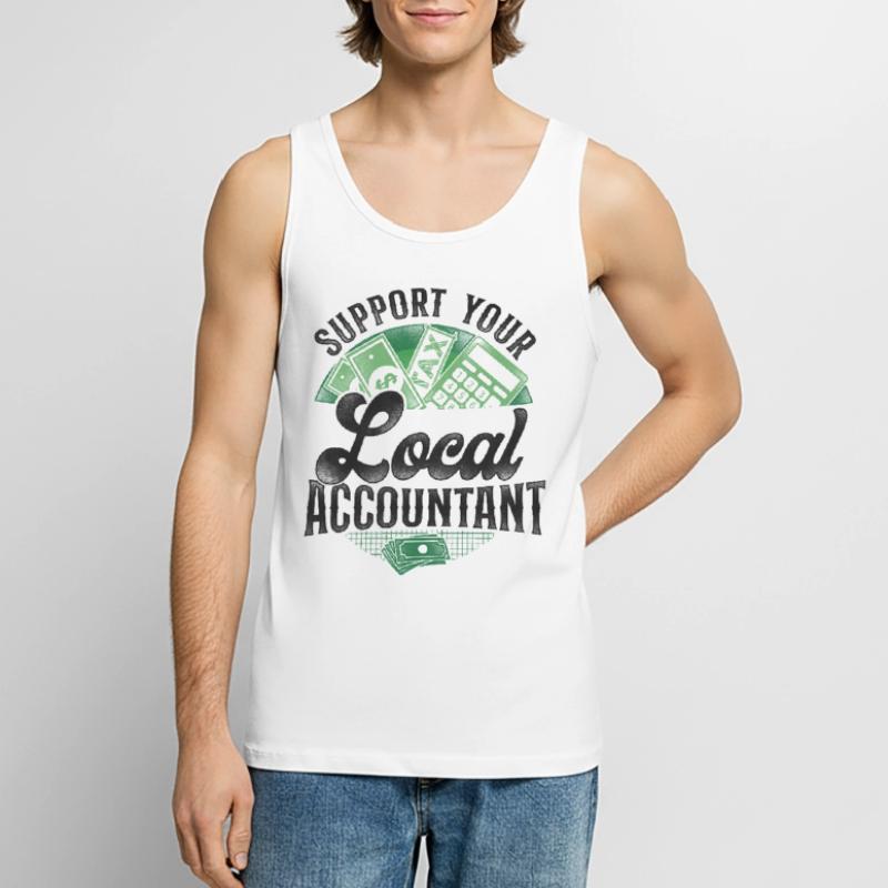 Comptable Comptable Comptable Comptabilité Débardeur bio Premium Homme
