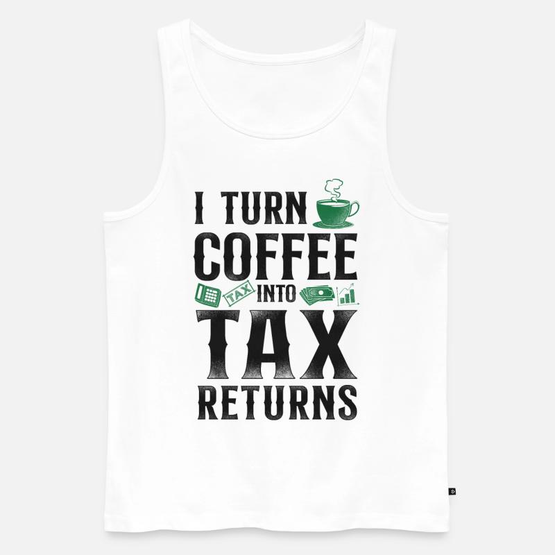 Comptable Comptable Comptable Comptabilité - Débardeur bio Premium Homme - blanc