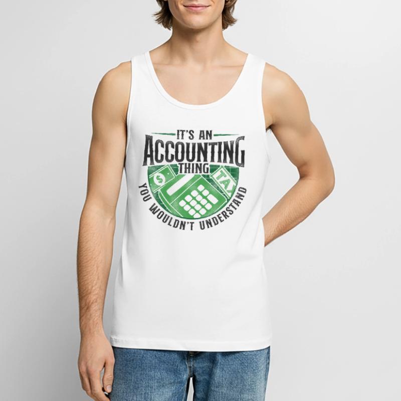 Comptable Comptable Comptable Comptabilité Débardeur bio Premium Homme