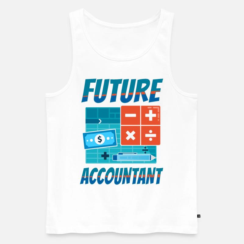Accountant Bookkeeper Accounting - Männer Premium Bio Tank Top - Weiß
