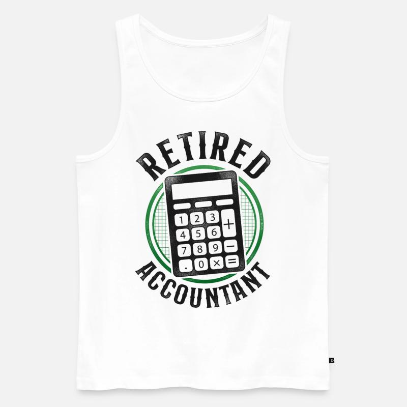 Accountant Bookkeeper Accounting - Männer Premium Bio Tank Top - Weiß