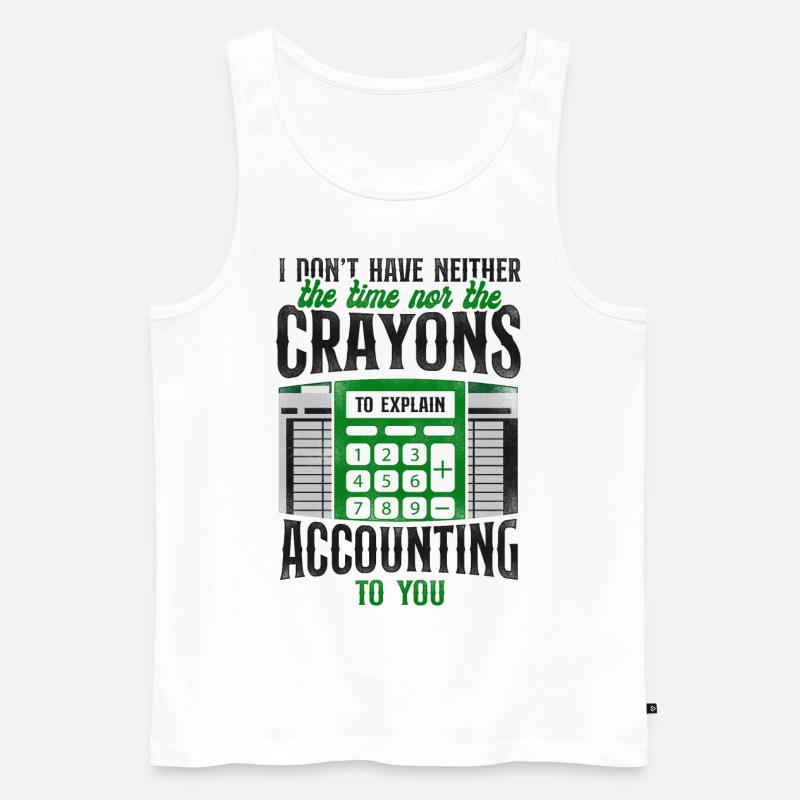 Comptable Comptable Comptable Comptabilité - Débardeur bio Premium Homme - blanc