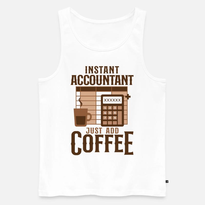 Comptable Comptable Comptable Comptabilité - Débardeur bio Premium Homme - blanc