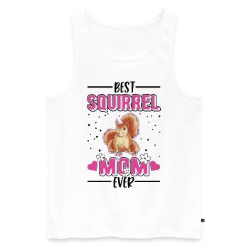 Best Squirrel Mom Ever Eichhörnchen Mama - Men's Premium Organic Tank Top - white - Front - Michal (187cm)