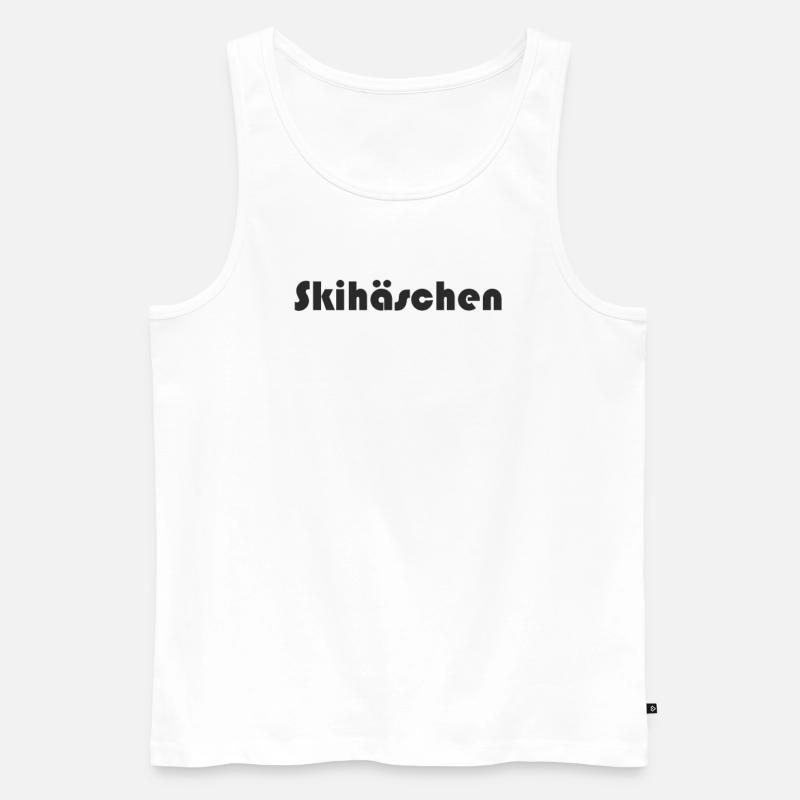 Snowboard - Skihäschen - Männer Premium Bio Tank Top - Weiß