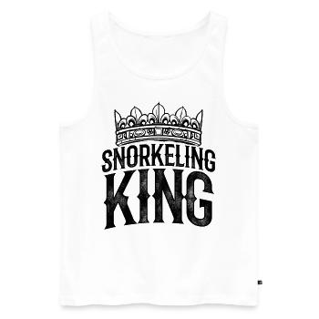Snorkeling King Scuba Diver Diving Snorkeling Snor - Männer Premium Bio Tank Top - Weiß - Vorne - Michal (187cm)