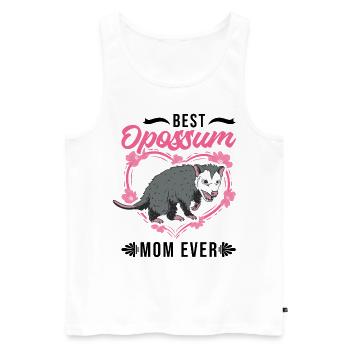 Best Opossum Mom Ever Opossum Mama Beutelratte - Männer Premium Bio Tank Top - Weiß - Vorne - Michal (187cm)