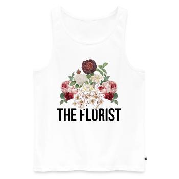 The Florist Graphic Botanical Flowers Gardening Pl - Männer Premium Bio Tank Top - Weiß - Vorne - Michal (187cm)