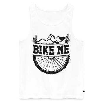 Enduro VTT VTT - Débardeur bio Premium Homme - blanc - Devant - Michal (187cm)