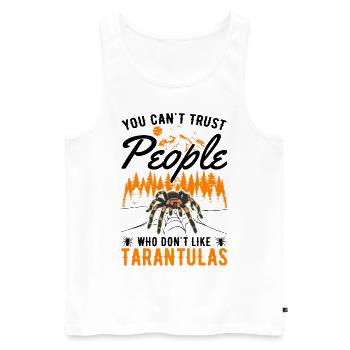 Tarentule Araignée de compagnie Tarentule - Débardeur bio Premium Homme - blanc - Devant - Michal (187cm)
